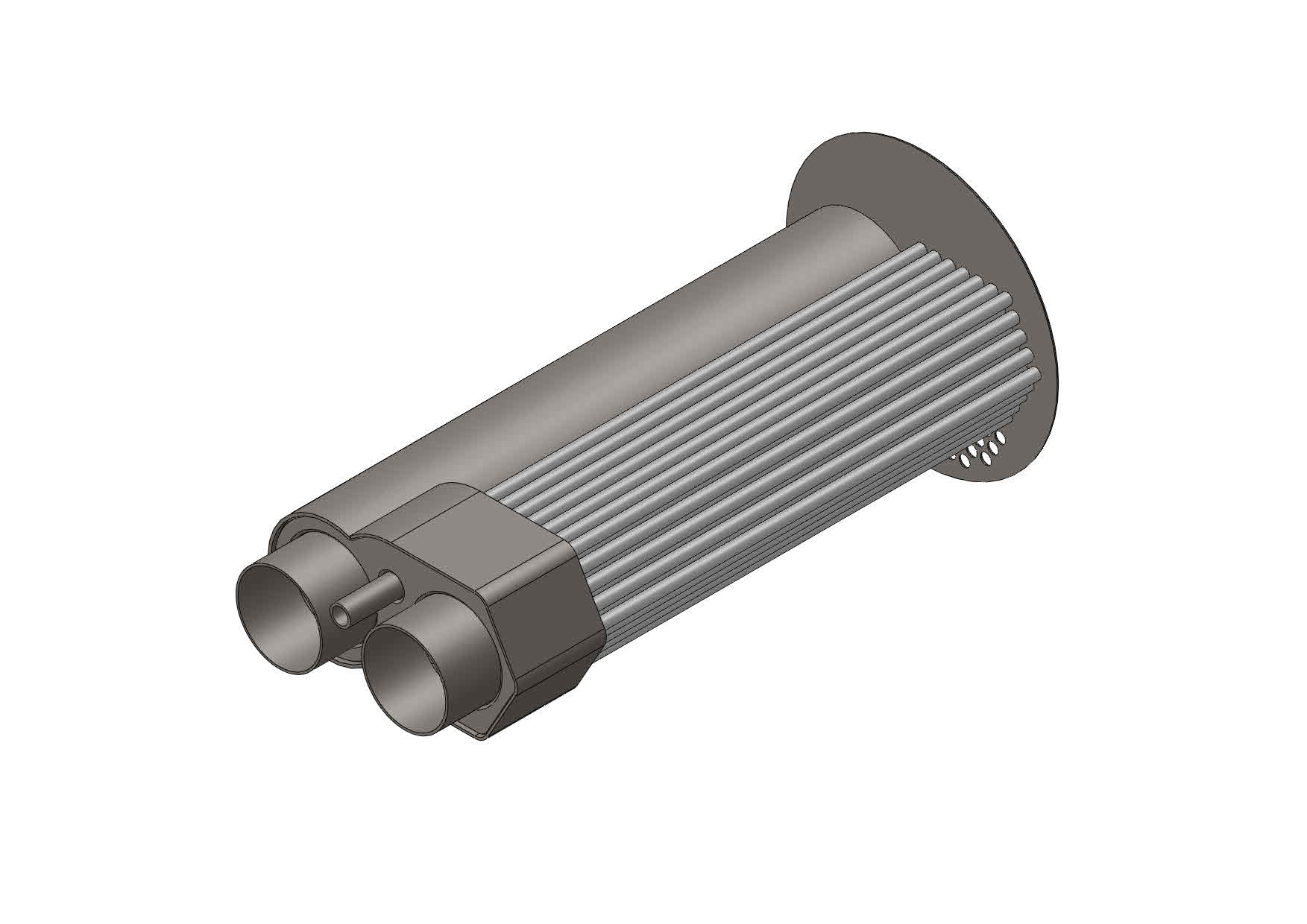 Boiler锅炉汽锅3D数模图纸 STEP格式